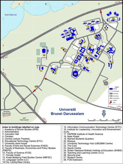 Campus Map - Universiti Brunei Darussalam