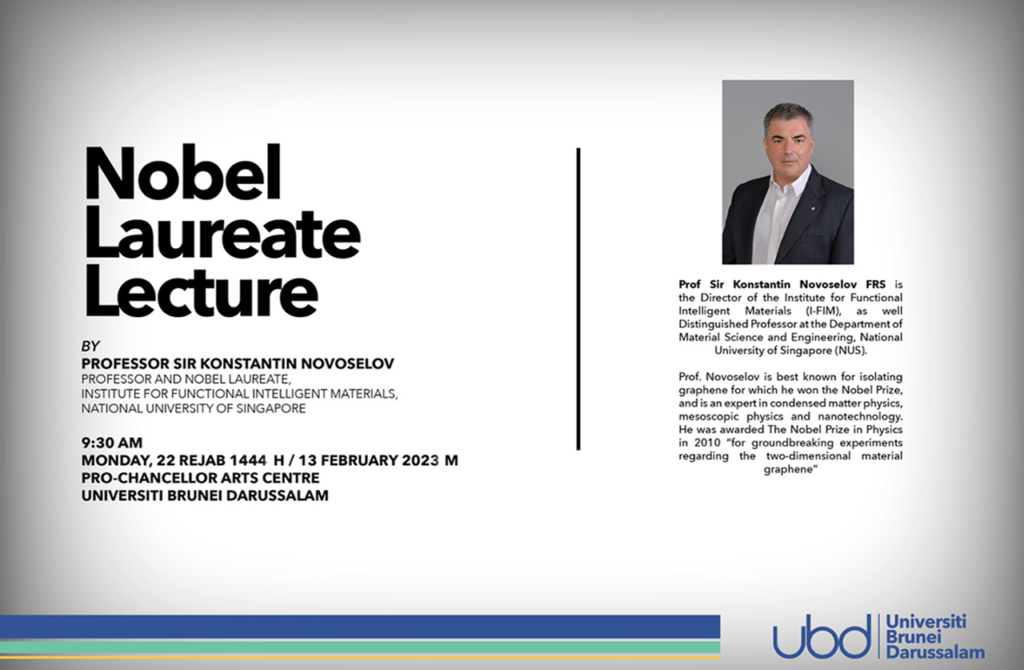 Nobel Laureate Lecture And International Symposium Universiti Brunei